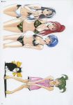  :d absurdres asahina_suzuka bangs bikini black_bikini blue_hair bow breasts brown_eyes camouflage camouflage_bikini cat character_name cleavage collarbone copyright_name dress frilled_dress frills front-tie_bikini front-tie_top green_eyes green_hair grey_background grey_hat hands_on_hips hands_on_lap hashiba_miki high_ponytail highres long_hair looking_at_viewer medium_breasts multiple_girls navel neck_ribbon open_mouth page_number pink_dress red_hair ribbon sakurai_honoka scan seo_kouji short_dress short_hair side-tie_bikini sideboob simple_background sleeveless smile standing sundress suzuka swimsuit two_side_up very_long_hair white_bikini white_ribbon yellow_bow 