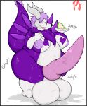  anthro big_breasts breasts cake canine dickgirl dog eating food huge_breasts husky hyper hyper_breasts hyper_penis intersex mammal momma_jerbear nude obese overweight paws penis pfh pussy solo sweat thick_thighs voluptuous 