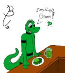  2013 brave_ulysses brave_ulysses_(character) clover food holidays male scalie solo st._patrick&#039;s_day 