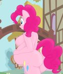  anthro anthrofied big_breasts big_butt blue_eyes breasts butt curly_hair cutie_mark earth_pony el-loko equine female friendship_is_magic hair horse huge_breasts mammal my_little_pony nude pink_hair pinkie_pie_(mlp) pony pregnant side_boob smile solo thick_thighs voluptuous walking wide_hips 