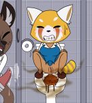  aggressive_retsuko anal anus bathroom bear blpanda butt chibi cute diarrhea dump fart feces female gas gassy haida hyena invalid_color mammal panda penis pooping pussy retsuko scat seed toilet use 