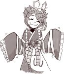  antennae double_bun entoma_vasilissa_zeta maid monochrome monster_girl overlord_(maruyama) 