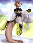  bodysuit clothing flask glowing hybrid kangaroo mammal marsupial mustelid otter paws rubber science skinsuit spandex tight_clothing 