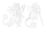 absurd_res armor cartoonsnacks dechroma dragonflora druid hi_res leaf magic_user staff tribal_spellcaster 