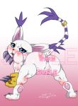  blush digimon female furry gloves pussy smile tail tailmon 