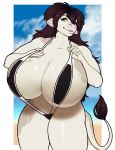  big_breasts bikini bovine breasts cattle clothing female huge_breasts hyper hyper_breasts mammal porin sable_harvey swimsuit 