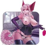  anthro breasts canine clothed clothing collar corset crotchless_panties female gizmo0sue handcuffs lingerie looking_at_viewer makeup mammal nipple_chain nipple_piercing nipples panties piercing pussy shackles smile solo standing underwear wide_hips 