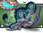  2018 akearyu claws digital_media_(artwork) dragon drerika erection female feral male penis pussy scalie vokster watermark wings 