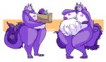  anthro belly breasts bulge canine dildo dog female hair husky hyper mammal mature_female momma_jerbear overweight sex_toy solo sweatpants_(artist) voluptuous wide_hips 