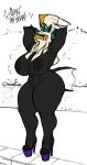  2018 anthro big_breasts breasts digital_media_(artwork) female looking_at_viewer nintendo nipples pok&eacute;mon pok&eacute;mon_(species) silvally sligarthetiger solo thick_thighs video_games 