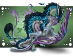  2018 akearyu claws digital_media_(artwork) dragon drerika erection female feral male penis pussy scalie vokster watermark wings 