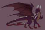  2017 claws digital_media_(artwork) dragon female feral horn icelectricspyro malefor membranous_wings scalie solo spines spyro_the_dragon video_games western_dragon wings 