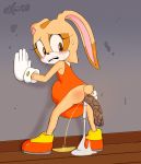  alternate_version_at_source anthro anus bent_over blush butt clothing cream_the_rabbit cum cum_in_ass cum_inside dress excito eyelashes eyes_closed feces female footwear gloves lagomorph mammal peeing pooping presenting pussy rabbit scat shoes solo sonic_(series) spread_anus spreading standing sweat tears urine 