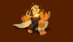  arcanine canine fire male mammal merfiller muscular muscular_male nintendo pok&eacute;mon pok&eacute;mon_(species) pose solo video_games 