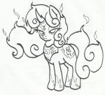  2013 angry anibaruthecat armor corruption cub cutie_mark equine female feral friendship_is_magic fur hair horn mammal my_little_pony sketch solo sweetie_belle_(mlp) unicorn young 