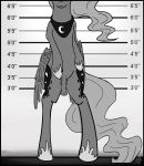  2013 animal_genitalia animal_penis balls crossgender cutie_mark dickgirl equine equine_penis feathered_wings feathers feral flaccid friendship_is_magic hair height_chart hi_res horn intersex lineup mammal monochrome my_little_pony penis pentabins princess princess_luna_(mlp) royalty small_penis solo standing winged_unicorn wings 