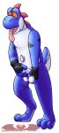 2018 3_toes alpha_channel alternate_color animate_inanimate anthro balls clothing darkoverord digital_drawing_(artwork) digital_media_(artwork) fingerless_gloves gloves hi_res hypnosis living_inflatable male mario_bros markings masturbation mind_control nintendo nozzle penis pool_toy rubber scalie shiny simple_background solo spiral spiral_eyes standing toes tongue tongue_out toshi_(yoshi) transparent_background video_games yoshi 