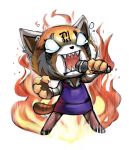  2018 absurd_res aggressive_retsuko anthro clothed clothing digital_media_(artwork) female fur hi_res mammal microphone open_mouth red_panda retsuko sanrio simple_background toryex white_background 