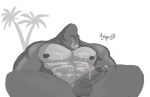  abs aji_arts ape balls biceps big_pecs gorilla kerchak male mammal muscular nipples nude pecs penis primate uncut 