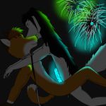  anal anal_penetration anthro cum cum_inside duo erection fireworks fusky girly glowing glowing_penis hair long_hair male male/male male_penetrating penetration penis redjey sex 