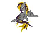  4:3 alpha_channel blonde_hair blush collar equine fan_character feathered_wings feathers female foxgopher green_eyes hair mammal my_little_pony pegasus purple_hair simple_background solo transparent_background wings 