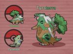  ambiguous_gender fak&eacute;mon fusion nintendo pok&eacute;mon pok&eacute;mon_(species) pokefusionman red_eyes torterra tree tyranitar video_games 