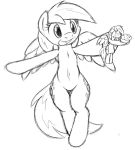  2012 anthro cutie_mark derpy_hooves_(mlp) equine feathered_wings feathers female friendship_is_magic mammal monochrome my_little_pony pegasus simple_background sketch solo tg-0 white_background wings 