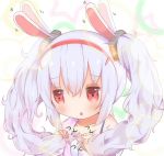  :o afterimage animal_ears azur_lane bangs bare_shoulders blush bunny_ears camisole collarbone commentary_request ear_wiggle eyebrows_visible_through_hair hair_between_eyes hair_grab hair_ornament hairband jacket laffey_(azur_lane) long_hair mugichoko_(mugi_no_choko) off_shoulder open_clothes open_jacket parted_lips pink_jacket red_eyes red_hairband sidelocks silver_hair solo star twintails white_camisole 