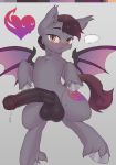  &lt;3 2018 animal_genitalia animal_penis balls bat_pony bat_wings bedroom_eyes blush cutie_mark digital_media_(artwork) equine_penis erection fan_character feral hair half-closed_eyes hi_res lonelycross looking_at_viewer male membranous_wings my_little_pony penis precum seductive solo wings 