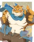  2018 clothed clothing digital_media_(artwork) feline fur kemono male mammal muscular muscular_male namiki_te pang sdorica tiger 