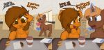  blue_eyes brown_fur brown_hair comic equine fan_character female fur hair horse male mammal marsminer my_little_pony orange_eyes orange_fur orange_hair pony venus_spring 