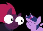  2017 animated big_eyes duo epilepsy_warning equine female friendship_is_magic horn jrvanesbroek mammal my_little_pony my_little_pony_the_movie stare tempest_shadow_(mlp) twilight_sparkle_(mlp) unicorn winged_unicorn wings 