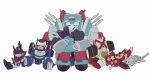  2018 875rrr alien cybertronian decepticon digital_drawing_(artwork) digital_media_(artwork) group helex_(transformers) hi_res hug humanoid kaon_(transformers) living_machine machine nickel_(transformer) not_furry plushie robot simple_background sitting solo tarn_(transformers) tesarus_(transformers) the_pet transformers vos_(transformers) white_background 