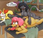  2018 absurd_res annoyed anthro big_breasts big_butt big_penis black_hair blush braixen breasts butt camp_lazlo cartoon_network cat dialogue dickgirl digital_drawing_(artwork) digital_media_(artwork) english_text erection eyes_closed feline female forced fur hair herpestid hi_res hot_dogging hot_spring huge_butt humanoid_penis inner_ear_fluff intersex lying mammal markings massage miso_(miso_souperstar) miso_souperstar mongoose multicolored_fur nintendo nipples nude onsen open_mouth patsy_smiles penis pink_hair pok&eacute;mon pok&eacute;mon_(species) public rape sex smile text thick_thighs tongue towel video_games voluptuous water wide_hips 