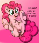  2018 anus clitoral_winking clitoris cutie_mark dildo earth_pony english_text equine female feral friendship_is_magic hair horse lying mammal masturbation my_little_pony nuxersopus on_back penetration pinkie_pie_(mlp) pony presenting presenting_anus presenting_pussy pussy pussy_juice sex_toy solo spread_legs spreading text vaginal vaginal_masturbation vaginal_penetration vibrator 