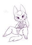  animal_crossing anthro bottomless canine clothed clothing female fur kekitopu looking_at_viewer mammal monochrome nintendo presenting presenting_pussy pussy shirt signature simple_background sitting sketch smile solo video_games white_background whitney_(animal_crossing) wolf 