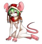  2017 anthro blush male mammal mouse red_eyes rodent sitting solo unrealplace 