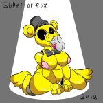  2018 animatronic anthro big_breasts bow_tie breasts crossgender cum cum_in_mouth cum_inside deep_throat disembodied_penis duo female five_nights_at_freddy&#039;s golden_freddy_(fnaf) hat machine male mammal oral oral_penetration penetration penis pussy robot solo_focus superiorfoxdafox video_games 