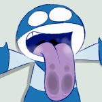 chalkzone close-up clothed clothing da~blueguy gaping_mouth gloves imminent_vore looking_at_viewer male mouth_shot open_mouth saliva simple_background snap_(chalkzone) solo teeth throat tongue tongue_out vore 