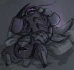  2018 ambiguous_gender anthro claws female golisopod nintendo nude open_mouth pok&eacute;mon pok&eacute;mon_(species) pussy simple_background solo unknown_artist vaginal video_games 