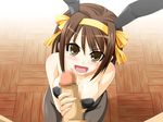  angry animal_ears blush bunny_ears bunny_girl bunnygirl_costume bunnysuit censored clothed costume handjob haruhi_suzumiya penis suzumiya_haruhi suzumiya_haruhi_no_yuuutsu tears the_melancholy_of_haruhi_suzumiya 