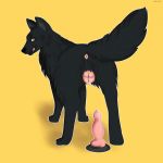  animal_genitalia animal_pussy anus aroused canine canine_pussy dildo dog female feral husky in_heat kaviki mammal pussy sex_toy shepherd solo tongue wet 