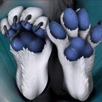  4_toes ambiguous_species claws foot_fetish foot_focus hindpaw pawpads paws soles toe_claws toes unknown_artist 