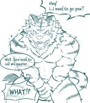  angry cuntboy dialogue domination feline intersex male mammal muscular omorashi solo tiger urakata5x 
