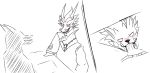  anthro blush canine claws clothed clothing dragon dragon_city fur horn male mammal oral scalie secrets-from-dark sex simple_background sketch smile tongue vampire_dragon werewolf_dragon(dragon_city) 