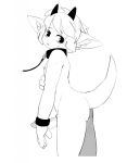  anthro blush butt collar dragon erection humanoid_penis leash male nipples penis pururing simple_background solo standing 