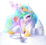  2013 digital_media_(artwork) equine eyelashes female friendship_is_magic hooves horn looking_at_viewer mammal my_little_pony neboveria princess_celestia_(mlp) simple_background smile white_background winged_unicorn wings 