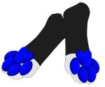  2018 4_toes black_fur blue_pads blue_pawpads canine digital_media_(artwork) foot_focus fur hindpaw invalid_background jackal mammal pawpads paws selix selixjackal simple_background soles toes white_fur 