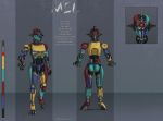  2017 assaultron eliana-asato fallout female machine mel metal model_sheet not_furry robot solo video_games 