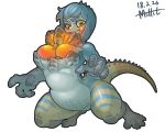  big_breasts breasts capcom dodogama fanged_wyvern female glowing monster_hunter monster_hunter_world muhut scalie spines video_games 